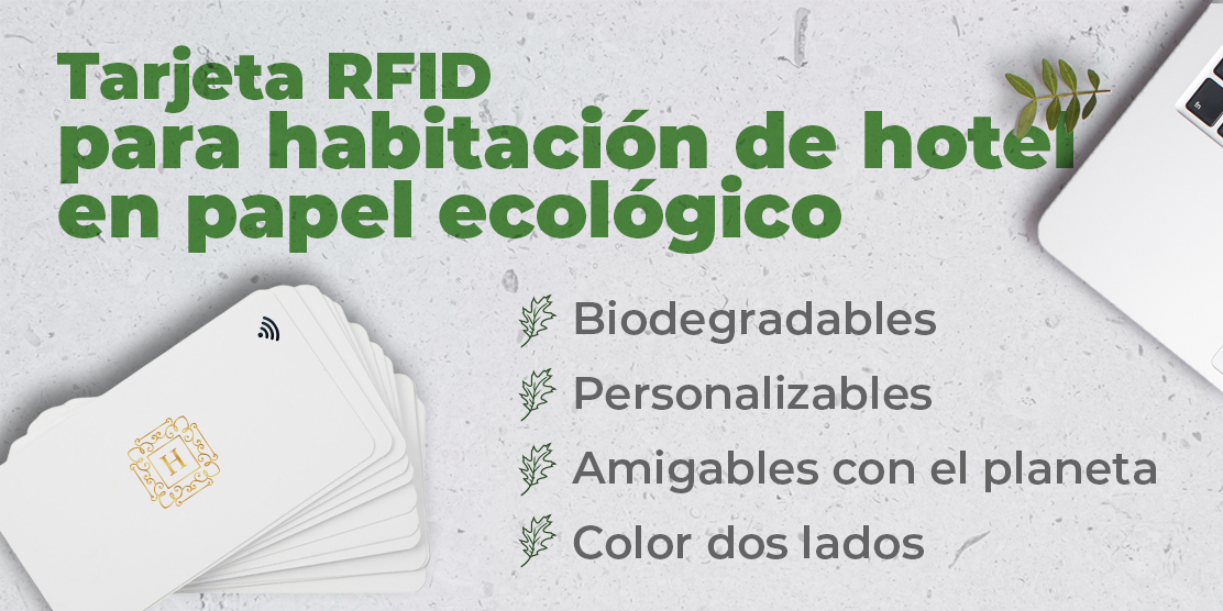 Tarjetas RFID ecologicas para hotel Westpress, llave de habitacion en papel