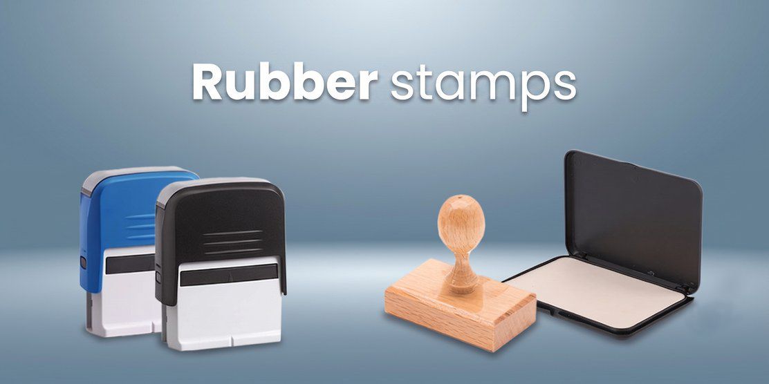 Westpress custom rubber stamps, self-inking and wood handle
